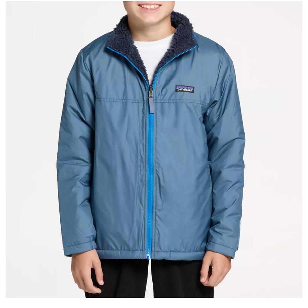 Patagonia Everyday Reversible Jacket Blue Youth Large *see Measurements